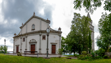 Church of Sv Vida Modesta i Kresencije panoramic view at Gracisce - Croatiaの写真素材