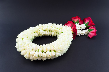 Jasmine garlandの写真素材