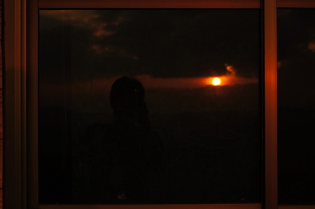 Sunset Mirorの写真素材