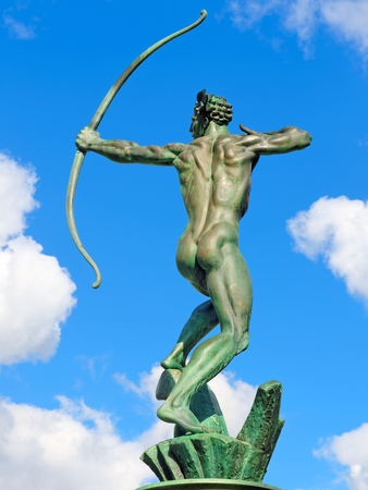 Apollo in Coronation Garden, Dudley, UK.