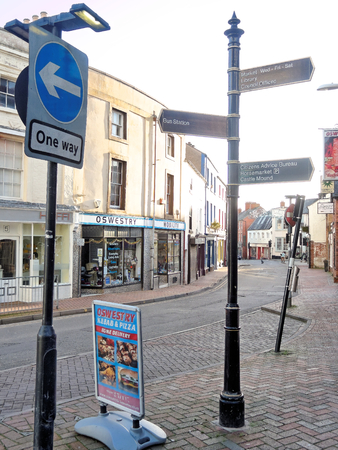 OSWESTRY, DECEMBER 26: Old Town UK 2016.