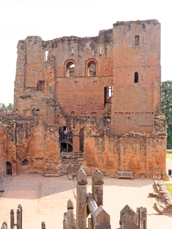 KENILWORTH, AUGUST 06: Kenilworth Castle, UK 2018. The Clinton's 12th-century great keep.のeditorial素材