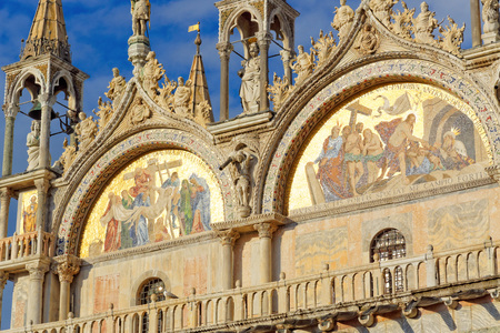 Basilica called 'San Marco' in Venice, Italyのeditorial素材