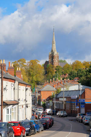View of the street in Handsworth, Birmingham, October 11, UK 2020