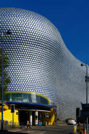Modernist shopping mall building., Birmingham, October 15, UK 2020のeditorial素材