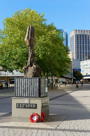 Birmingham Civilian War Memorial, October 15, UK 2020のeditorial素材