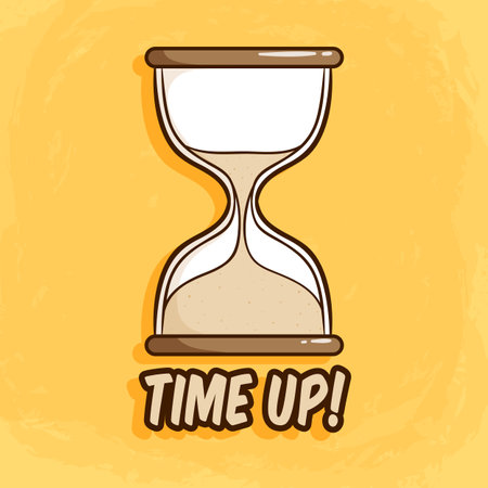 Time design over yellow background, vector illustration. graphic design. clock