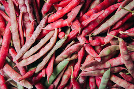 shell bean texture background. Healthy food and vegetarian concept.の写真素材