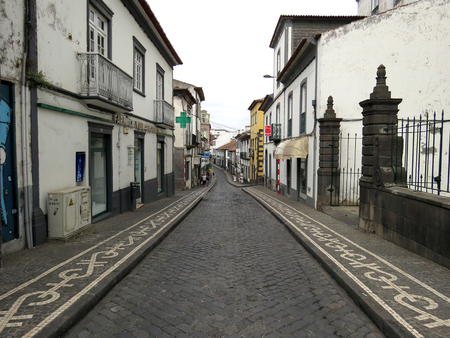 So Joo Street - Ponta Delgadaのeditorial素材