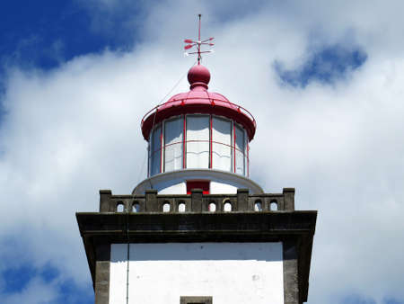 Ponta Da Ferraria Lighthouse towerの写真素材