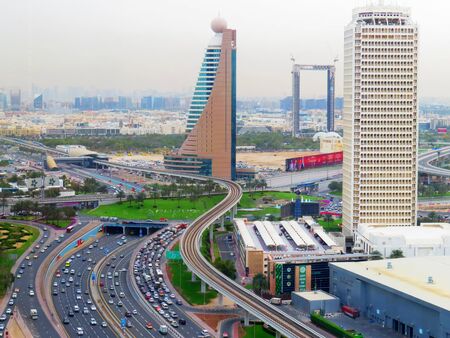 Dubai trafficのeditorial素材