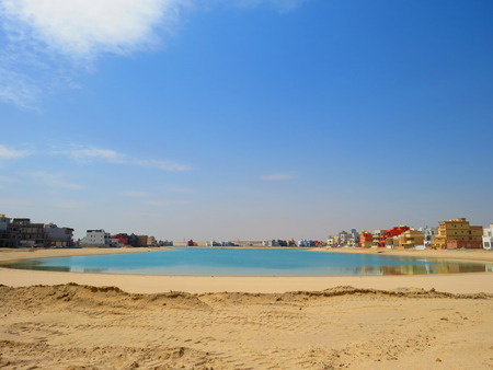 Al Khiran (city under construction)の写真素材