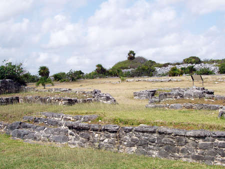 Tulum city ruins - Mexicoの写真素材