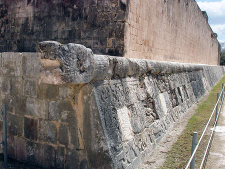 Ancient ruins of mayan city Chichen Itza - Mexicoのeditorial素材