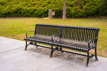 Chair in gardenの写真素材