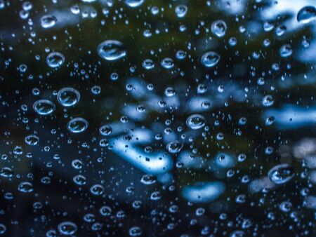 Raindrop abstract blur for background