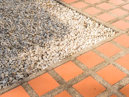 Rock garden floor backgroundの写真素材