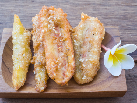 Fried bananaの写真素材