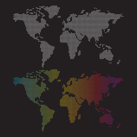 World map for your international projects or travel publications.のイラスト素材