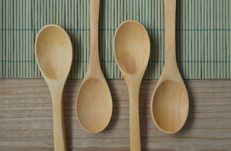 Wooden spoons for your cuisine projects or recipe publications.の写真素材