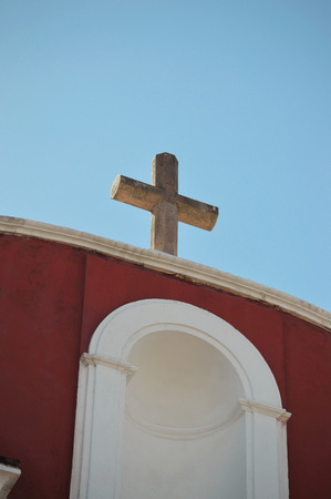 Cross church photo for your architecture projects or religion publications.の写真素材