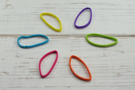 Hair ribbons photo for your girl projects or accesories publications.の写真素材