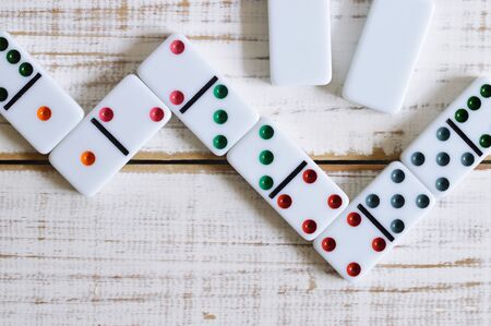 Domino photo for your leisure projects or board games publications.