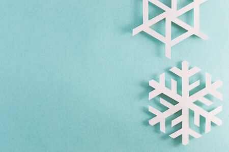 Snowflakes background for your christmas projects or templates in your publications.の写真素材
