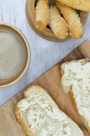Bread photo for your bakery projects or food publications.の写真素材