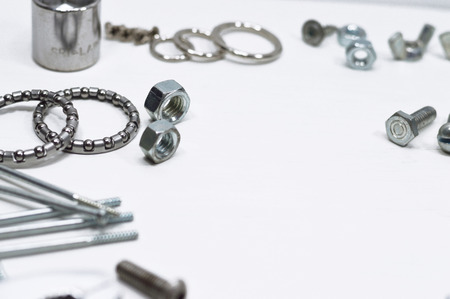 Set of metallic tools and accessories