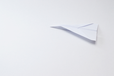 Origami figure paper in white backgroundの写真素材