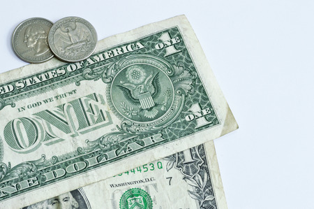 American money on with surface
