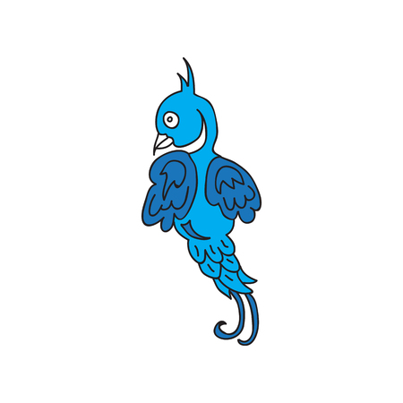 bird silhouette vector logo design. Animal iconのイラスト素材