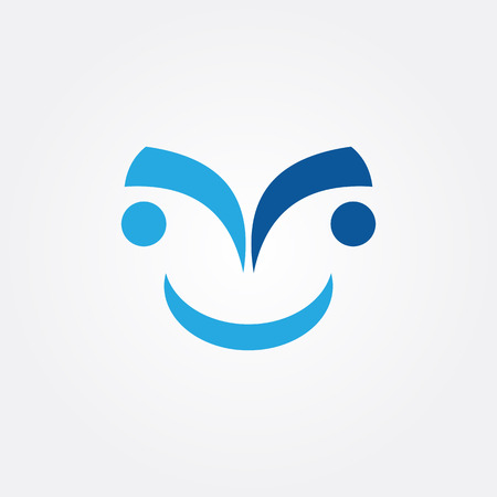 abstract face people logoのイラスト素材