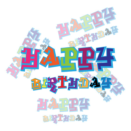 happy birthday vector imageのイラスト素材
