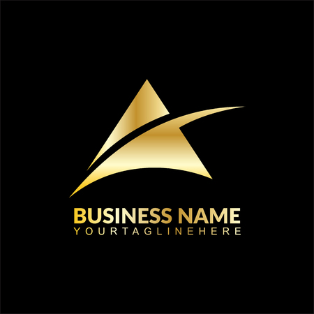 business logo with gold colorのイラスト素材