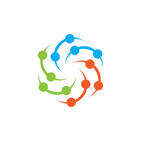 swirl tech business logoのイラスト素材