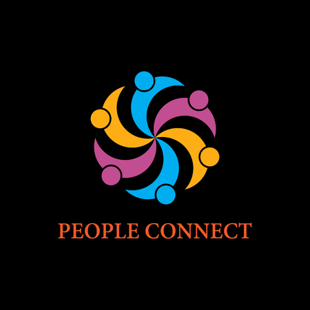 swirl people care logoのイラスト素材