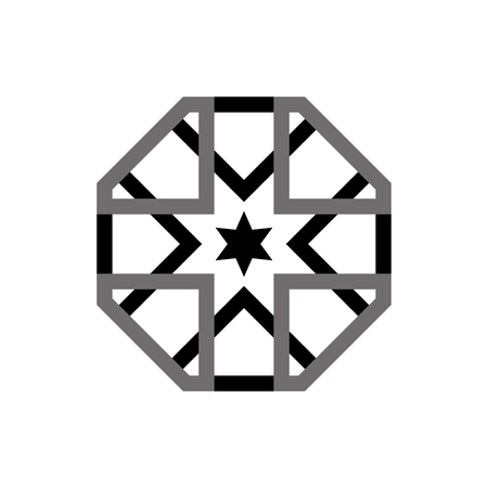 Geometric circular ornamental arabic symbol vectorのイラスト素材