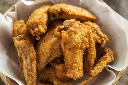 Crispy chicken colorful eatの写真素材