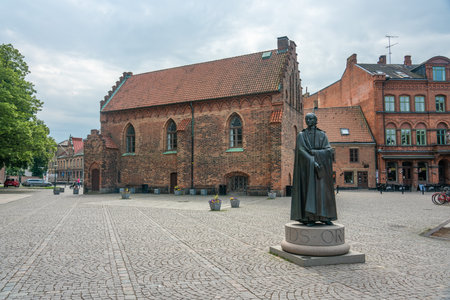 Lund, Sweden - June 9, 2022: During the medieval time, the south vestry in the Lund Cathedral was...