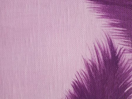 Watercolor painting of purple grass flowersの写真素材