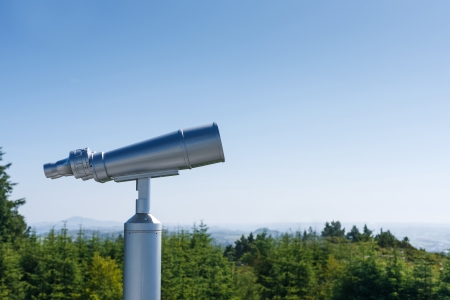 Sightseeing binoculars outdoorsの写真素材
