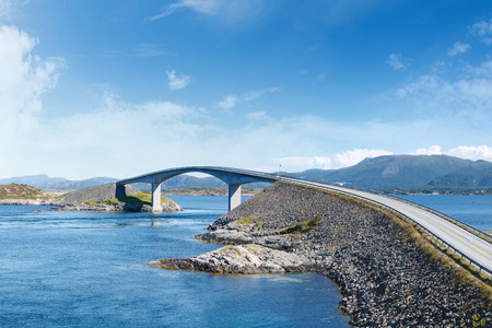 Atlantic Road in Norwayの写真素材