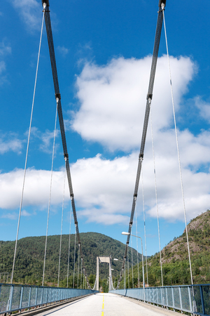 Suspension bridge, front viewの写真素材