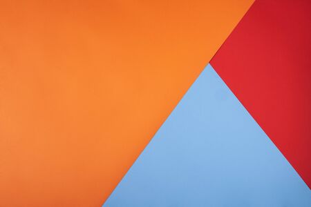 Multicolor background from a paper of different colors with place for text. Top view.の写真素材