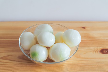 Onion on a white backgroundの写真素材