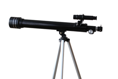 telescope isolated on white background