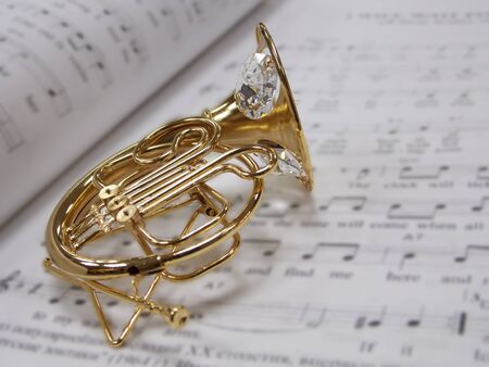 Trombone in a abstract macro view