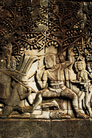 Buddha wallの写真素材